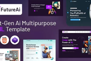 Future AI – 机器人多用途 HTML 模板