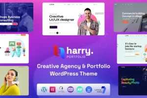 Harry v1.2.3 – 创意机构和作品集 WordPress 主题 + RT
