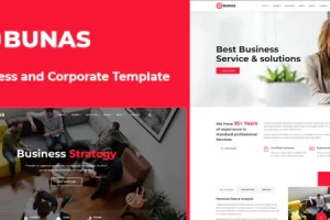 Bunas v2.0 – 多用途商业和企业模板
