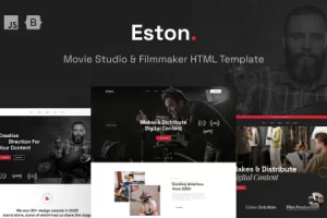 Eston -电影工作室和电影制片人 HTML 模板