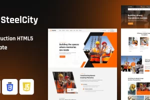 SteelCity – 建筑 HTML 模板