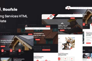 Roofsie – 屋顶服务 HTML 模板