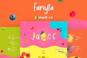 Faryita – 果汁和健康饮料 Shopify 主题
