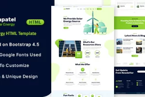 Capatel – 太阳能 HTML 模板
