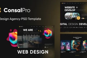 ConsalPro – 网页设计机构 PSD 模板