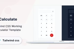 Calculate – Tailwind CSS 工作计算器模板