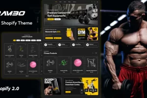Rambo – 健身和健身产品 Shopify 主题