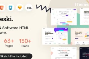 Deski – Saas 和软件 HTML + RTL 模板