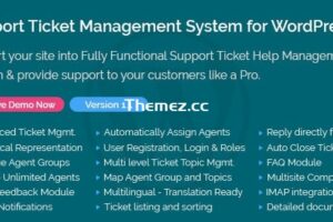 Support Ticket Management System for WordPress v1.9