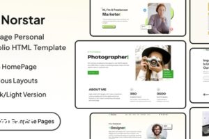 Norstar – 个人作品集 HTML 模板