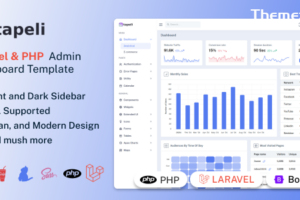 Tapeli – Laravel 和 PHP 管理仪表板模板