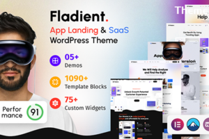 Fladient v1.0.1 – 应用程序登陆页面 WordPress 主题