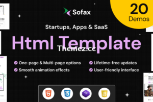 Sofax – Saas 和初创 Html 模板