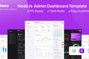 Geex – NodeJs 响应式管理与仪表板模板