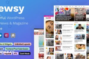 Newsy v2.5.3 – 病毒式新闻和杂志 WordPress 主题