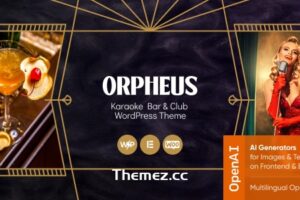 Orpheus v1.0 – 卡拉 OK 酒吧和俱乐部 WordPress 主题