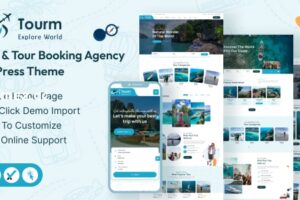 Tourm v1.0.0-旅行和旅游预订代理 WordPress 主题