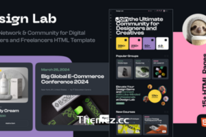 Design Lab – 自由职业者社区 HTML 模板