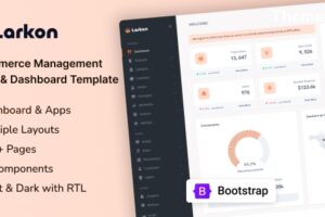 Larkon – 电子商务管理后台和仪表盘模板