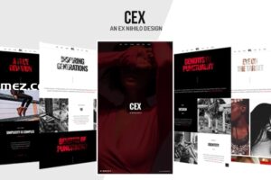 Cex – 单页作品集模板