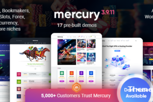 Mercury v3.9.11 – 赌博和赌场联盟 WordPress 主题。新闻和评论