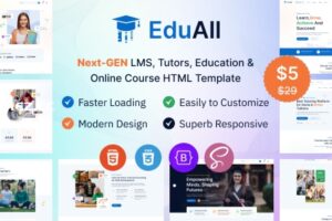 EduAll – 教育导师 LMS 和在线课程模板 多用途