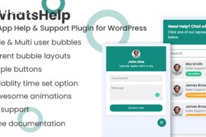 WhatsApp Chat Support Pro WordPress Plugin v3.0.7