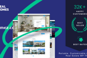 RealHomes v4.3.4 – 房地产销售和租赁 WordPress 主题