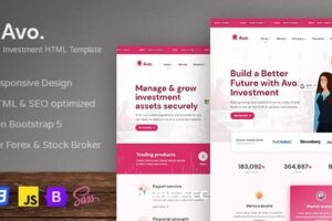Avo – 金融和投资 HTML 模板