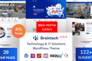 Braintech v2.6.4 – 技术与 IT 解决方案 WordPress 主题