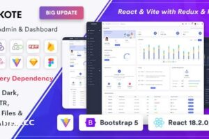 Skote v4.2.0 – React Admin 和仪表板模板 + Sketch