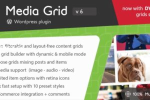 Media Grid v8.0.2 – WordPress 响应式作品集