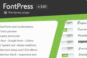 FontPress v3.4.1 – WordPress 字体管理器