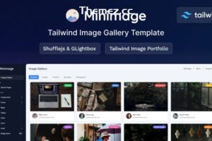 Minimage – Tailwind 图片库设置 HTML 模板