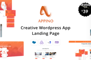 Appino v1.5.1 – 创意 WordPress 应用登陆页面