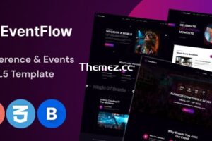 EventFlow – 活动、会议和聚会 HTML5 模板