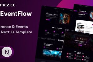 EventFlow – 活动和会议组织 React NextJS 模板