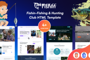 FIshin – 钓鱼和狩猎俱乐部 HTML 模板