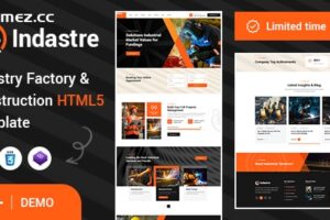 Indastre – 工业工厂和建筑 HTML5 模板