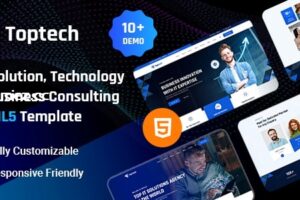 Toptech – IT 解决方案、技术和业务咨询 HTML5 模板