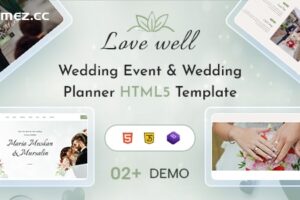 Lavewell – 婚礼策划和摄影 HTML5 模板