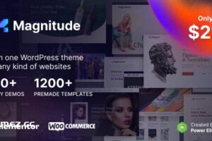 Magnitude v1.0.1 – 多用途 Elementor 网站和电子商务构建器 WordPress 主题