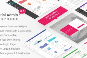 Material v8.7 – 白色标签 WordPress 管理主题