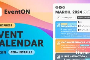 EventON v4.7.1 – WordPress 虚拟事件日历插件