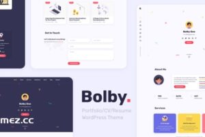 Bolby v1.0.8 – 作品集/简历/履历 WordPress 主题