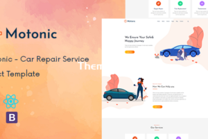 Motonic – 汽车维修服务 React 模板