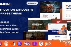 Eonfik v1.2.0 – 建筑和工业 WordPress 主题