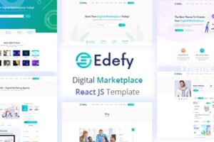 Edefy – React Js 数字市场模板