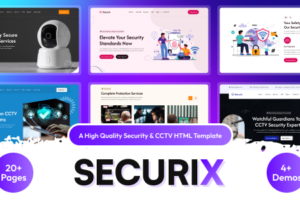 Securix – 安全服务和 CCTV 摄像系统 HTML 模板