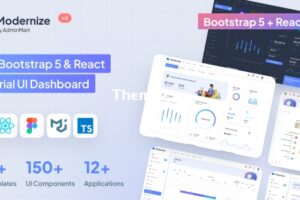 Modernize v4.0 – Bootstrap 5 和 React MUI 管理仪表板